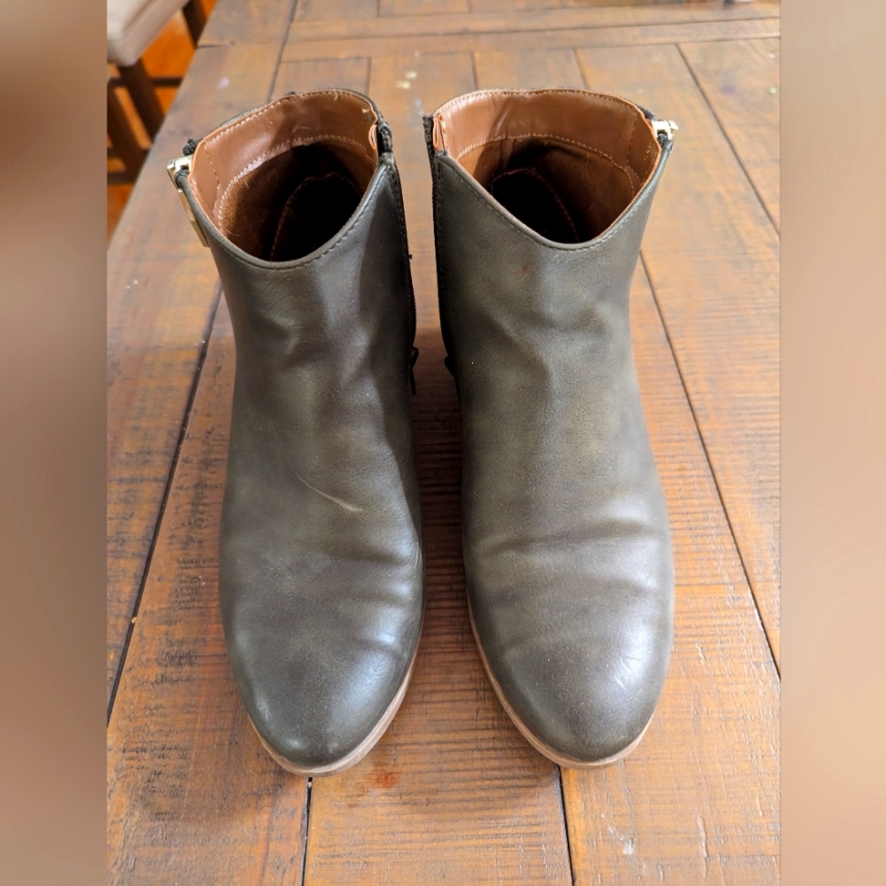 Vegan Leather Ankle Boots